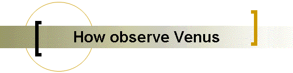 How observe Venus